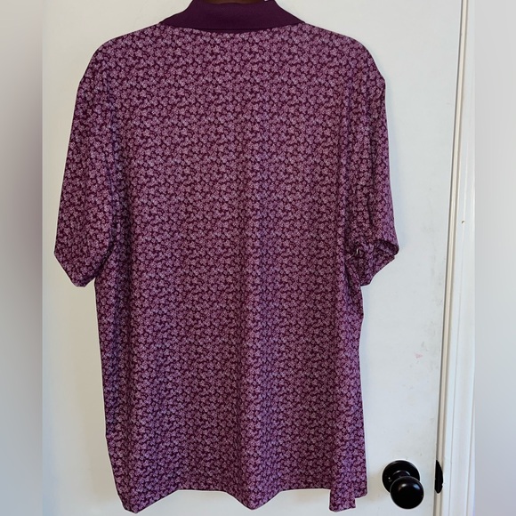 Walter Hagen Men's Polo in Purple Pattern - Picture 2 of 4